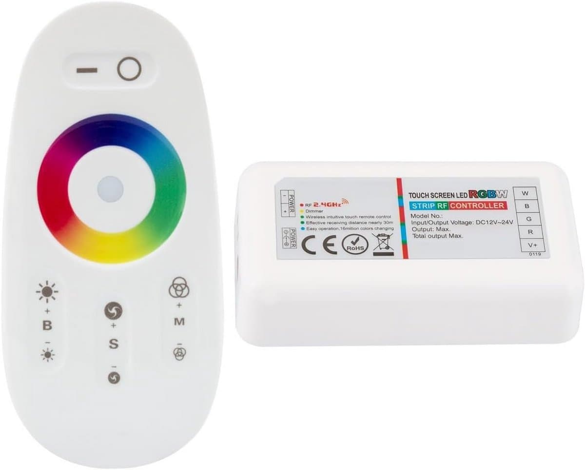 RGB LED Strip Dimmer Controller met RF Afstandsbediening 12V/24V