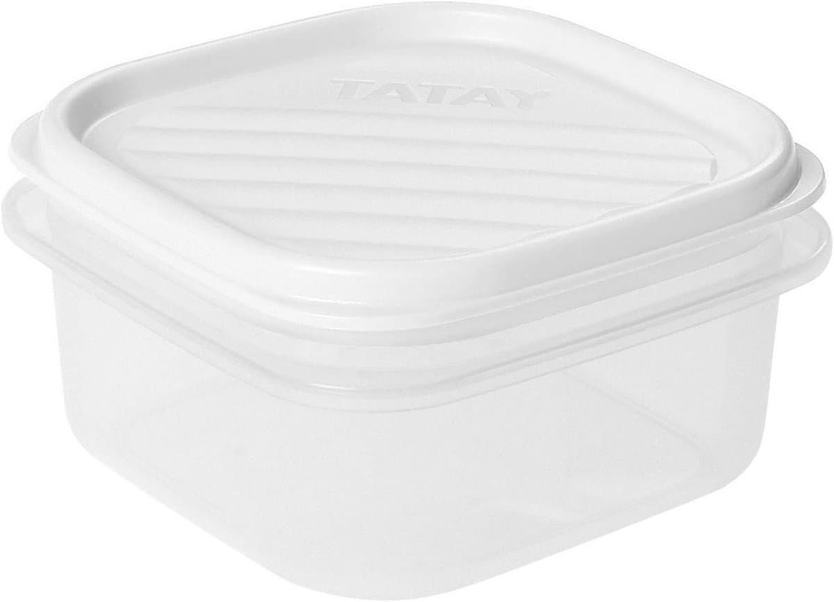 Voedselopslagcontainer met luchtdichte deksel - 0.3L - BPA-vrij - Geschikt voor magnetron en vaatwasser - 10 x 10 x 5.5 cm