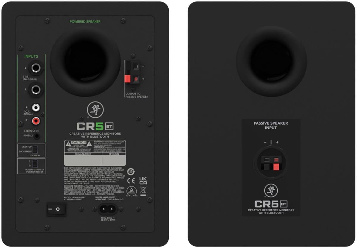 Mackie CR5BT Zwart (per paar)