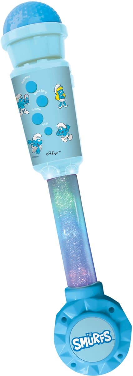 Smurfs Trendy Verlichtingsmicrofoon met luidspreker (aux-in), melodieën en geluidseffecten