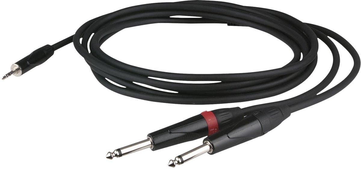 DAP FLX313 - Stereo mini-jack - 2x mono jack, 3 mtr.