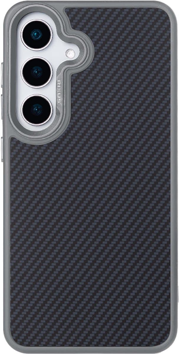 Rixus Mag Carbon With MagSafe For Samsung Galaxy S25 Plus Titanium Grey
