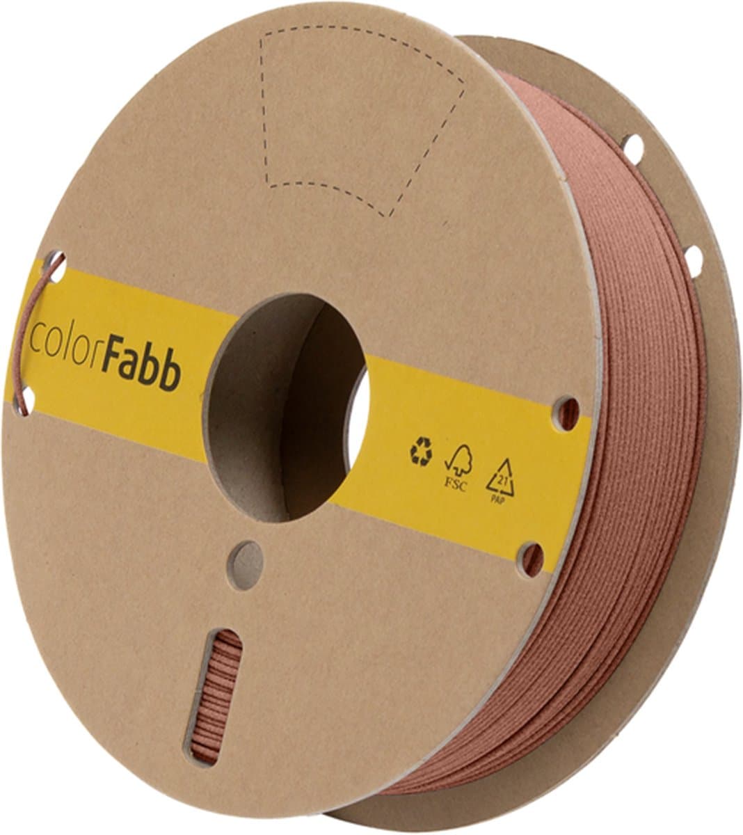 colorFabb Stonefill Rode Baksteen 3D-printerfilament - 1,75 mm - 700 g - BRICK LOOK - EASY TO PRINT - HIDES LAYERLINES