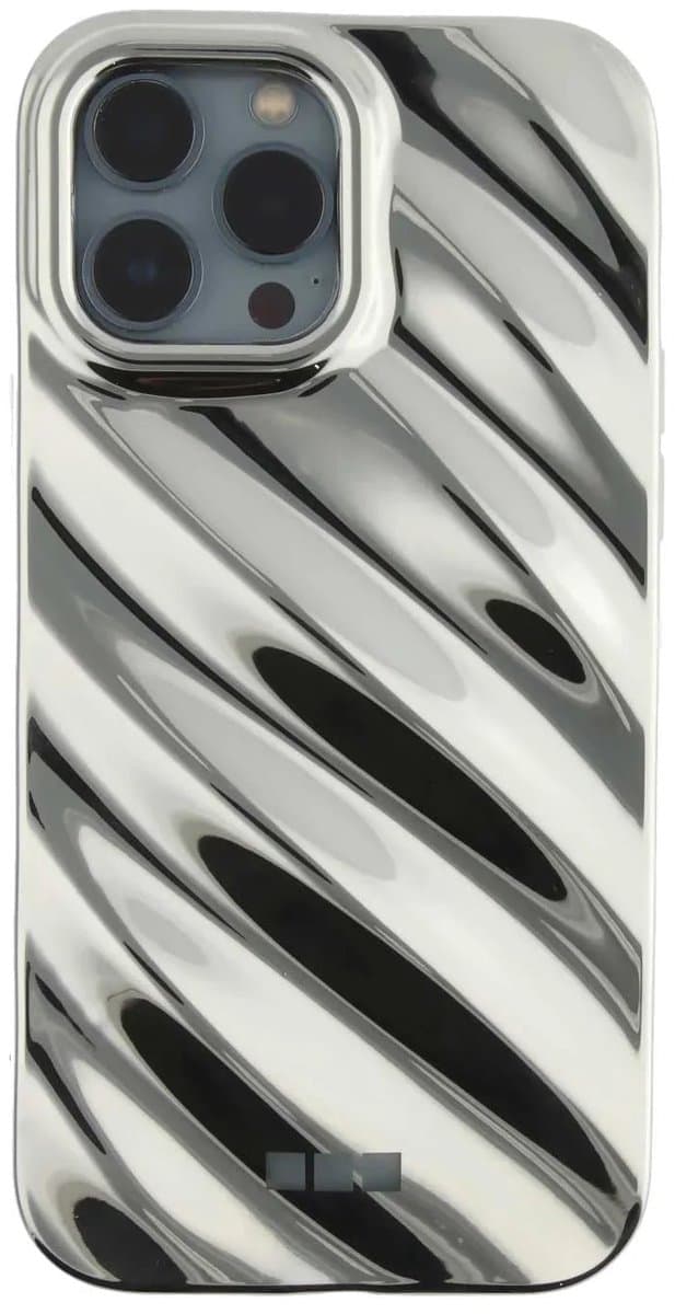 123watches hoesje Lustra - zilver - Siliconen, TPU - iPhone 16 Pro