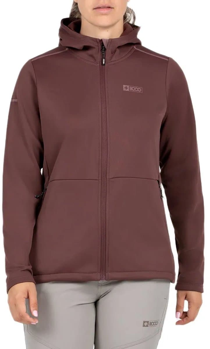 +8000 Mirzam Fleece Met Volledige Rits Bruin 2XL Vrouw