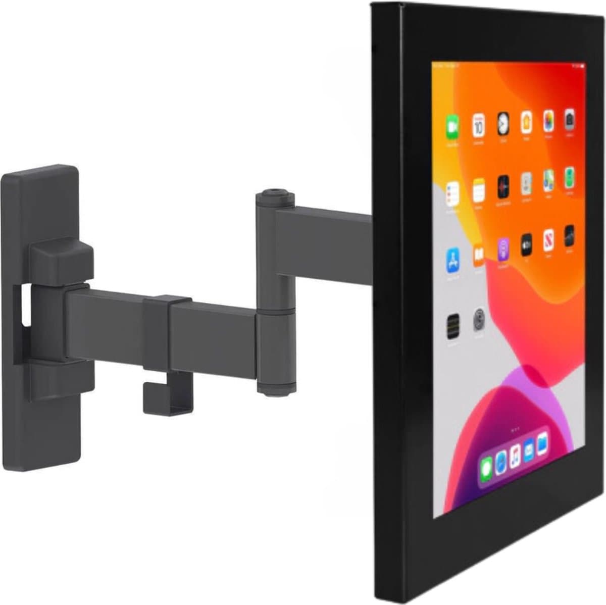 Flexibele tablet muurbeugel 265 mm Securo S voor 7-8 inch tablets - zwart