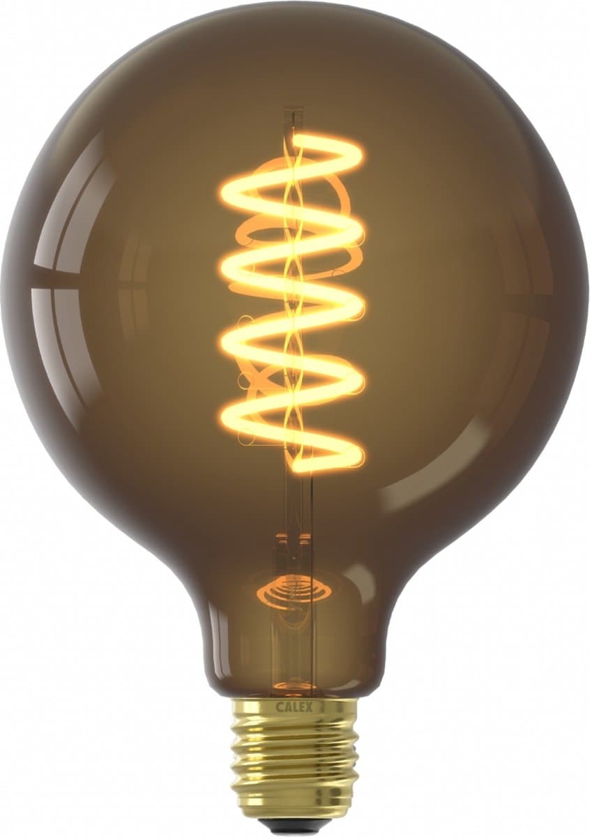 Calex LED Lamp E27, ST64, Spiraal Filament, Vintage, Warm Wit Licht, Dimbaar
