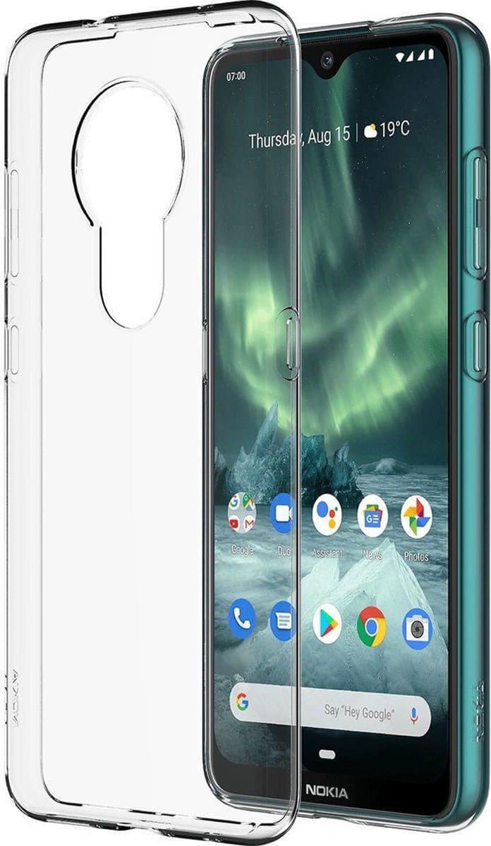 Nokia Clear Backcover voor de Nokia 6.2 / Nokia 7.2 - Transparant