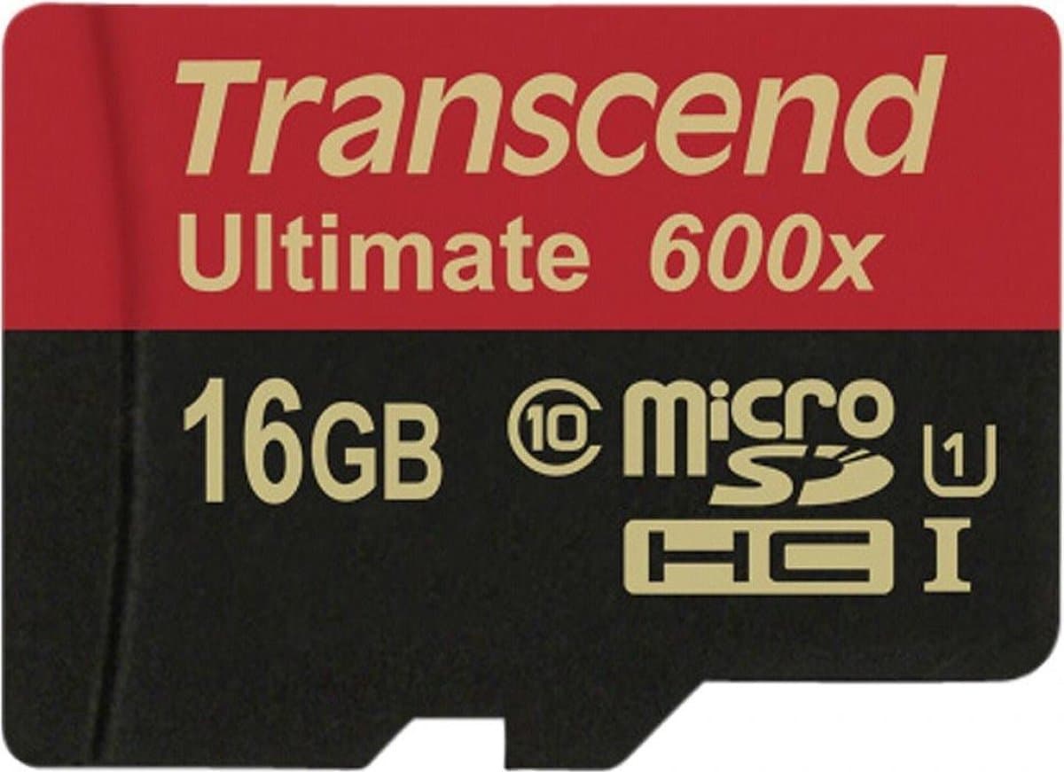 Transcend 16GB Micro SDHC Class 10 UHS-I 600x (Ultimate)