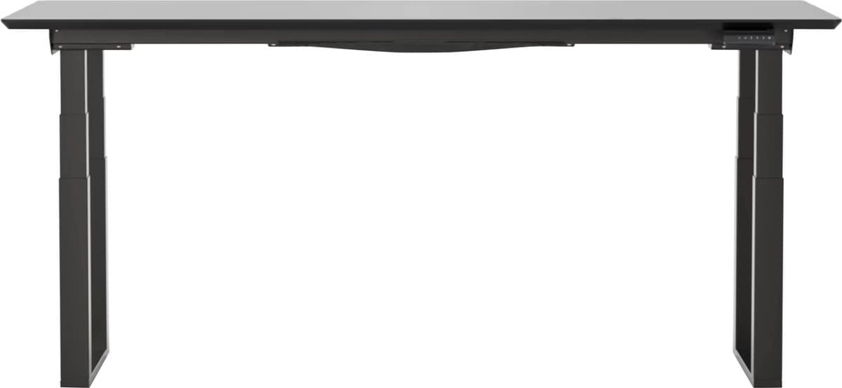 Worktrainer - OLeg Strong Zit Sta Bureau - Hoogte 60,5 - 125,5 cm - Breedte 110 - 190 cm - Elektrisch Frame - In hoogte verstelbare Tafel onderstel - Zwart - Met geheugenfunctie