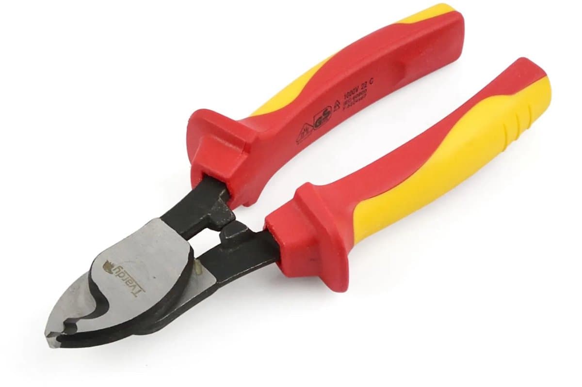 Tvardy Elektrische kabelschaar - 160 mm - VDE-geïsoleerd - Ergonomisch ontwerp