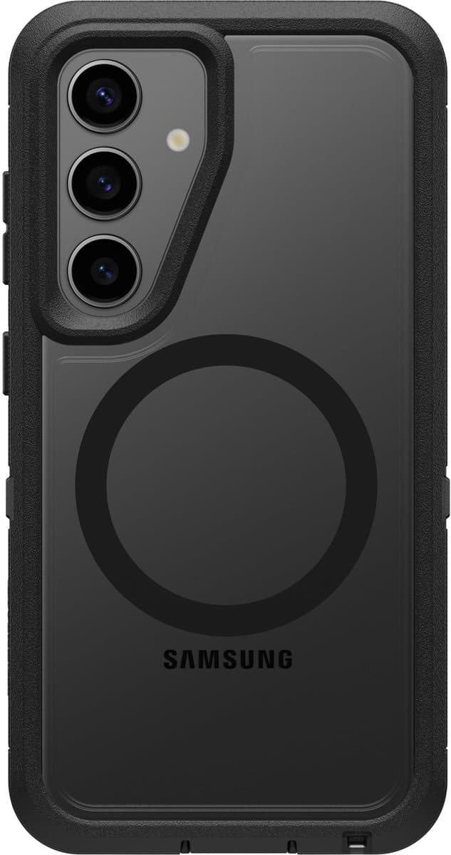 Otterbox Defender Samsung Galaxy S25 Back Cover met Magneet Transparant met Zwarte Rand