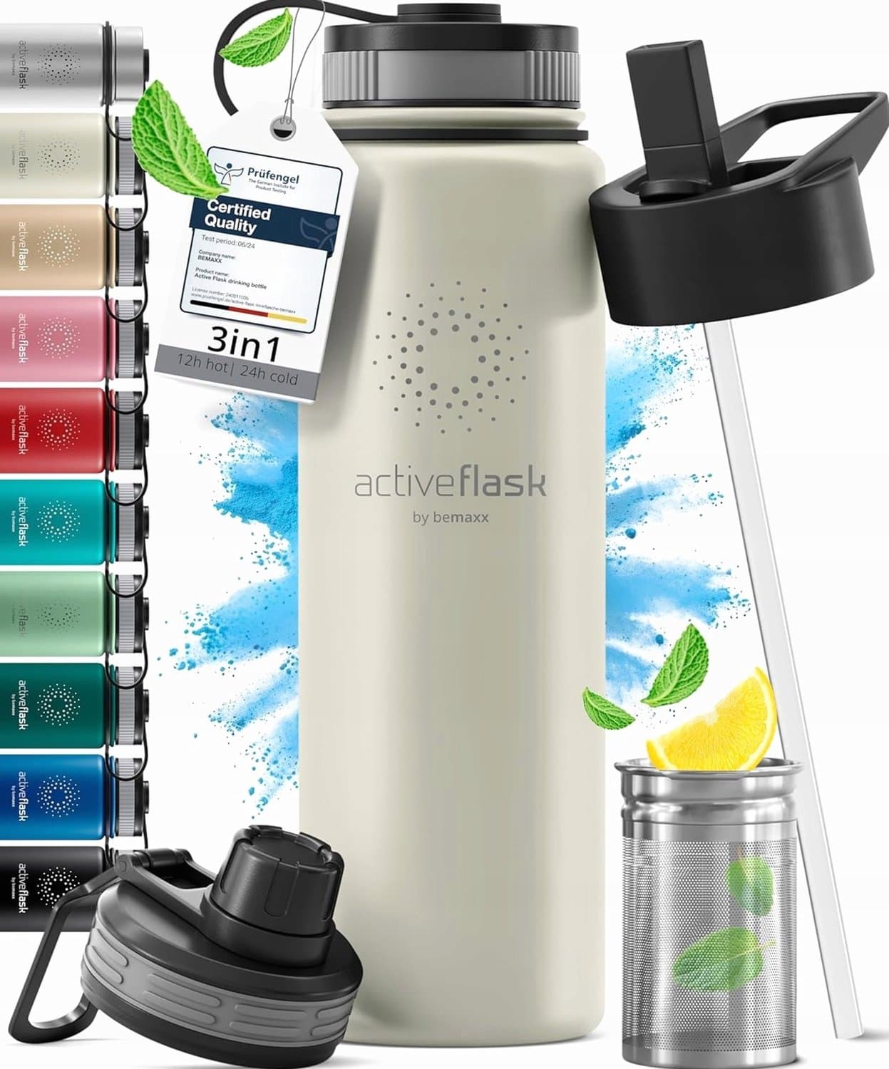 RVS Thermos Fles 680ml - Dubbelwandig, Vacuümgeïsoleerd, Lekvrij
