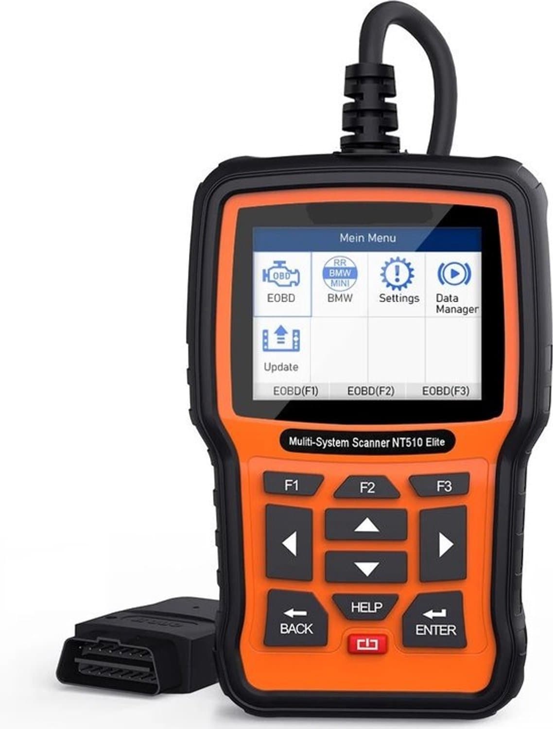 OBD2-scanner - Diagnosecomputer - Slimme diagnosetool - Foutcodes wissen - Voor BMW - Alle systemen ABS SRS D.PF TPMS OBD2-diagnosescanner - Automotive OBD2-scanner - Bidirectionele diagnose - Zwart