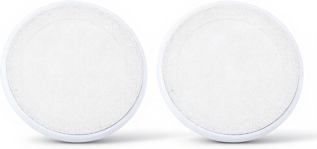 Luidsprekergrille, 2 Stuks 6,5/8 Inch Car Audio Luidsprekerafdekking Decoratieve Cirkel Beschermend Metalen Gaas voor Thuis Plafond Auto Audiosystemen