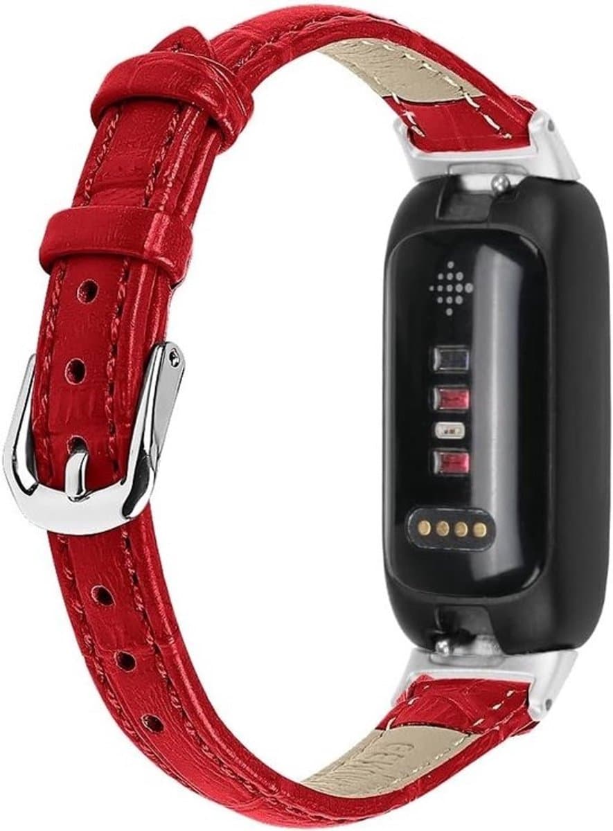 Compatibele Leer Polsband voor Fitbit Inspire 3, Zachte en Slanke Sportarmband met Metalen Gesp, Ideaal voor Fitness en Activiteiten voor Vrouwen en Mannen