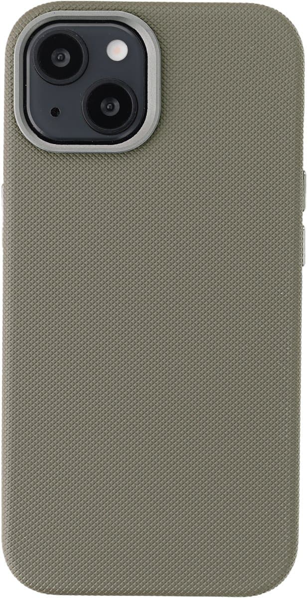 Accezz Hoesje - Geschikt voor Apple iPhone 15 - Mesh Backcover geschikt voor MagSafe - Donkergrijs