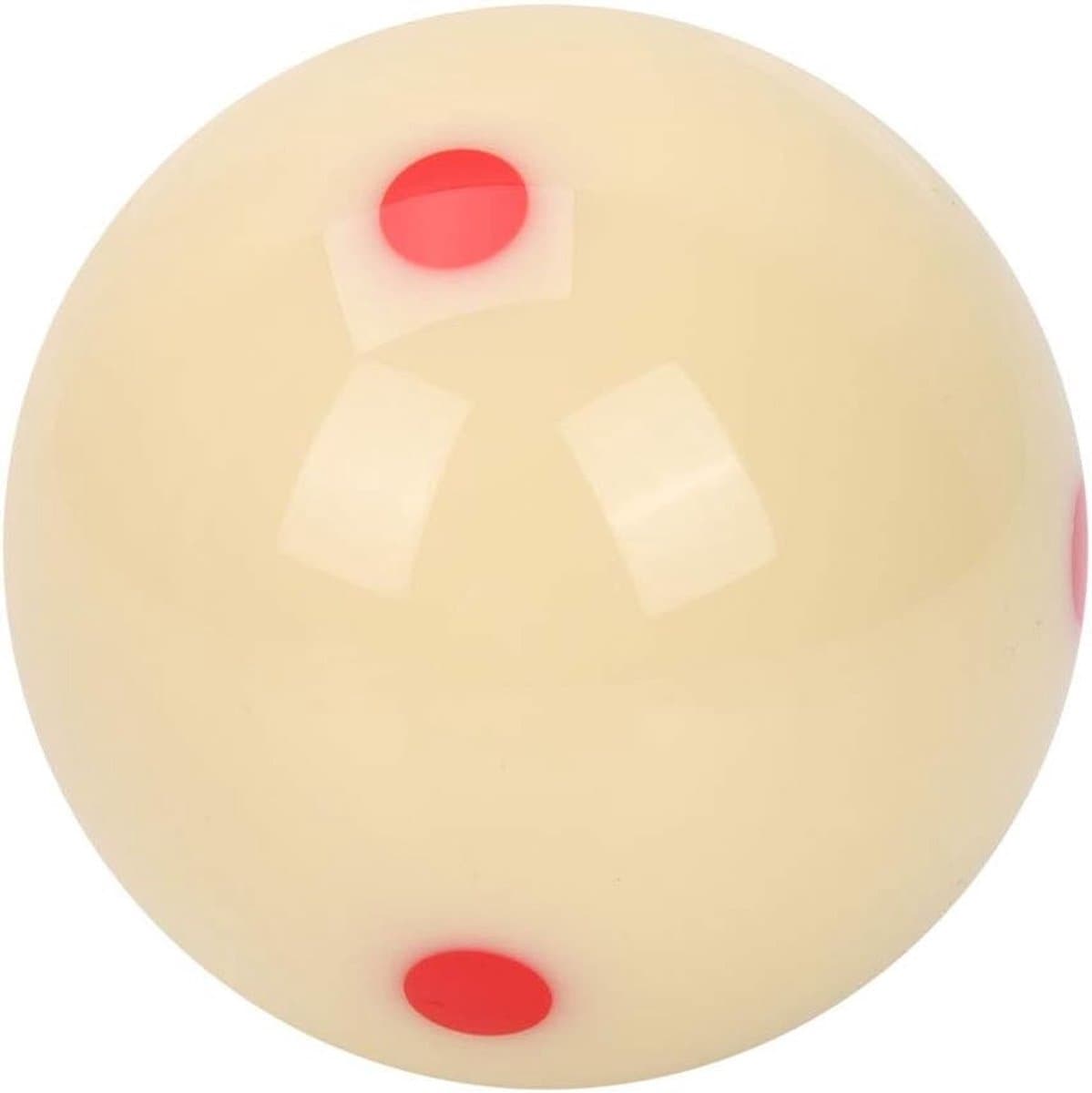 Poolbal voor Billiard Training, Oefenbal van 5.8 cm van Hars met Rode Punt, Geschikt voor Volwassenen en Kinderen