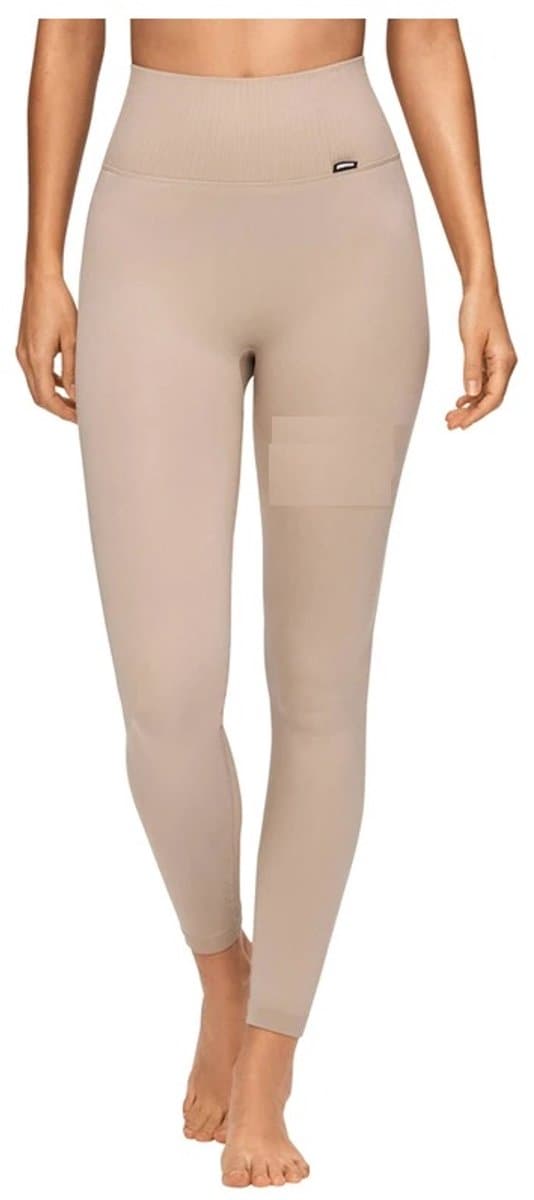 Stronger - Sport Tights - Wrap Seamless Legging - Dames - Simply Taupe - Maat XXL