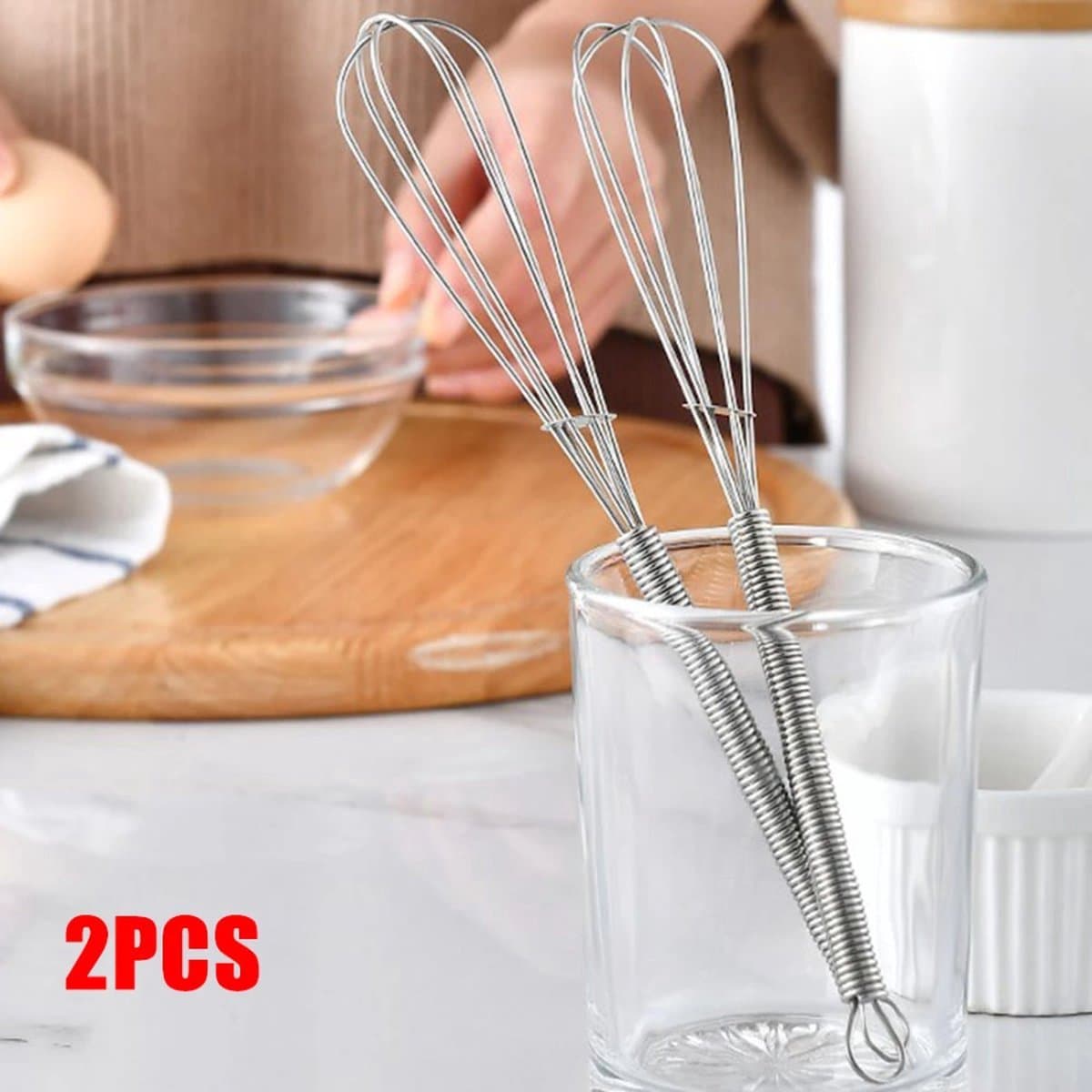 Finnacle - Kookgerei - draadklopper 13 cm voor sausjes en cocktails - Garde - 2 stuks