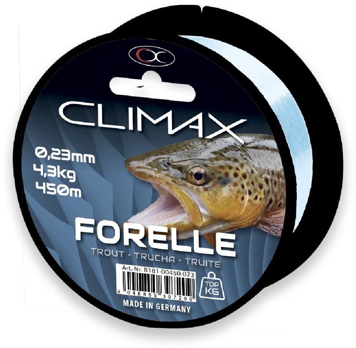 Climax Trout Light Blue 450m 0,20mm 3,7kg