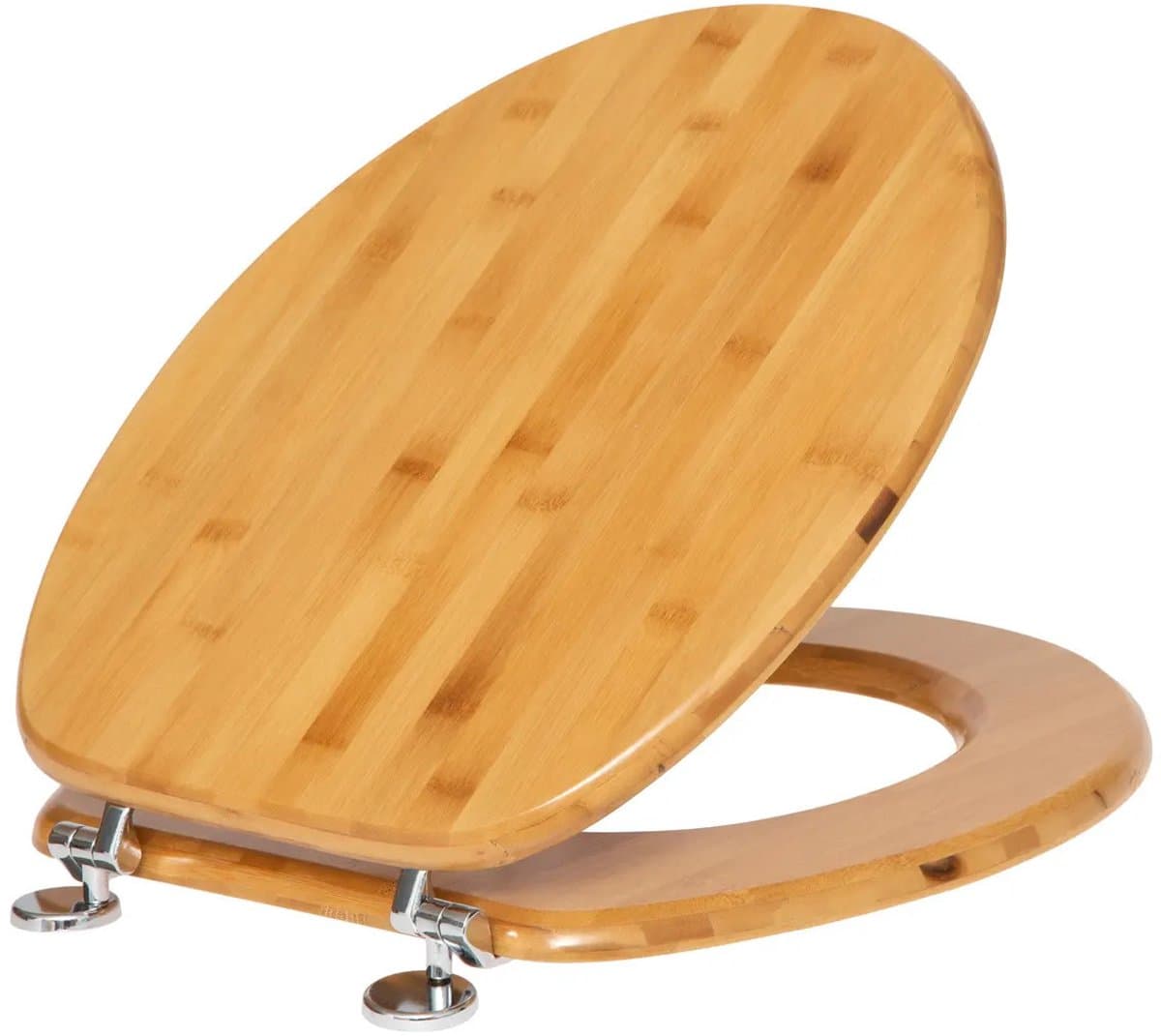 5five Bamboe Toiletbril - 37 x 45,5 cm, Natuurlijke kleur
