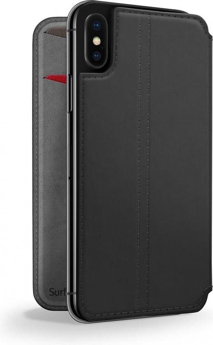 Twelve South Hoesje Met Pasjeshouder Geschikt voor iPhone X - Twelve South SurfacePad Bookcase - Zwart