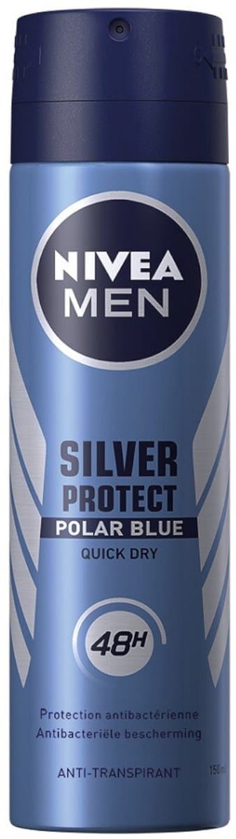 NIVEA deospray voor mannen - Silver Protect Polar Blue 150 ml