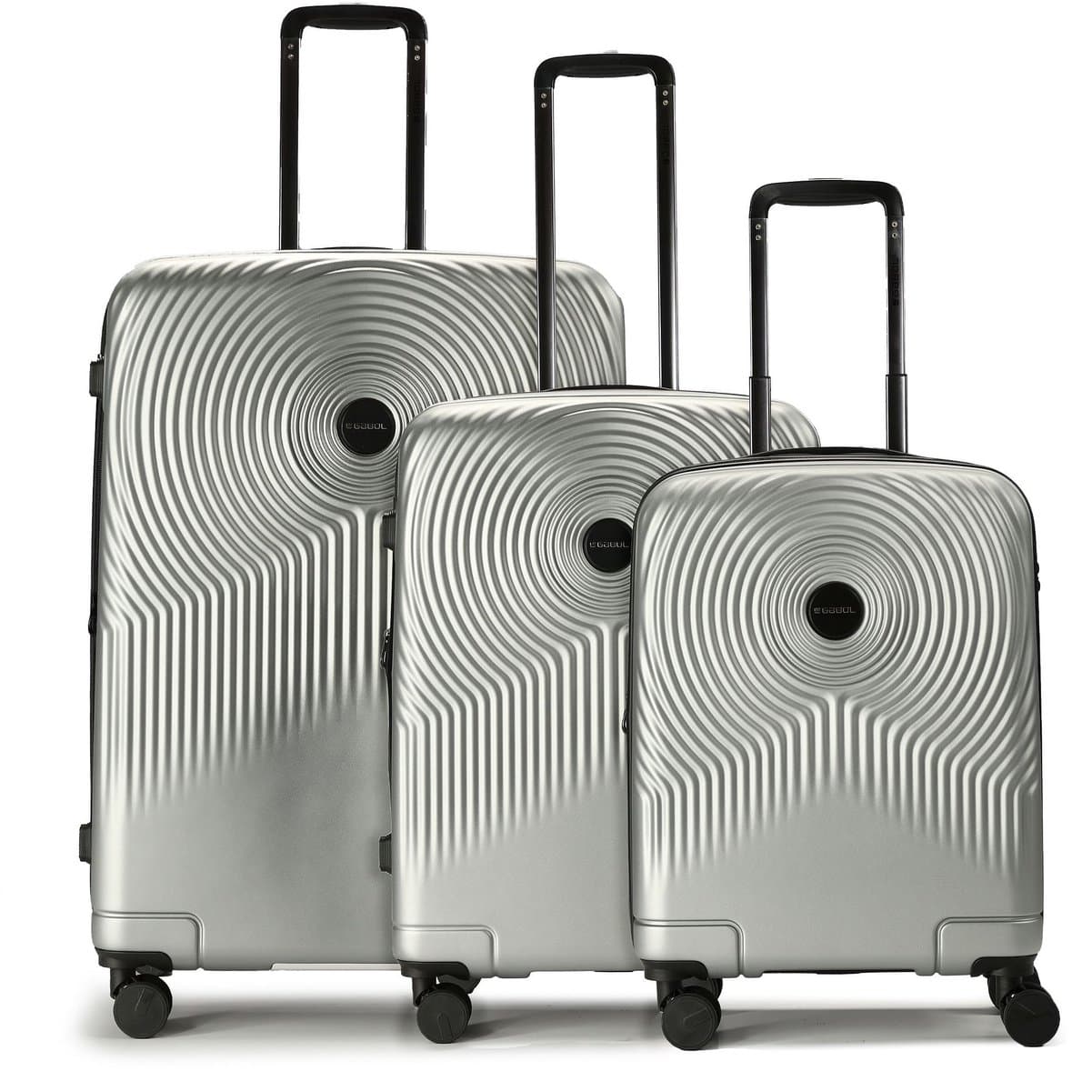 Gabol Radar 4 wielen Kofferset 3-delig met uitbreidingsplooi - Harde bagage - TSA slot - plata