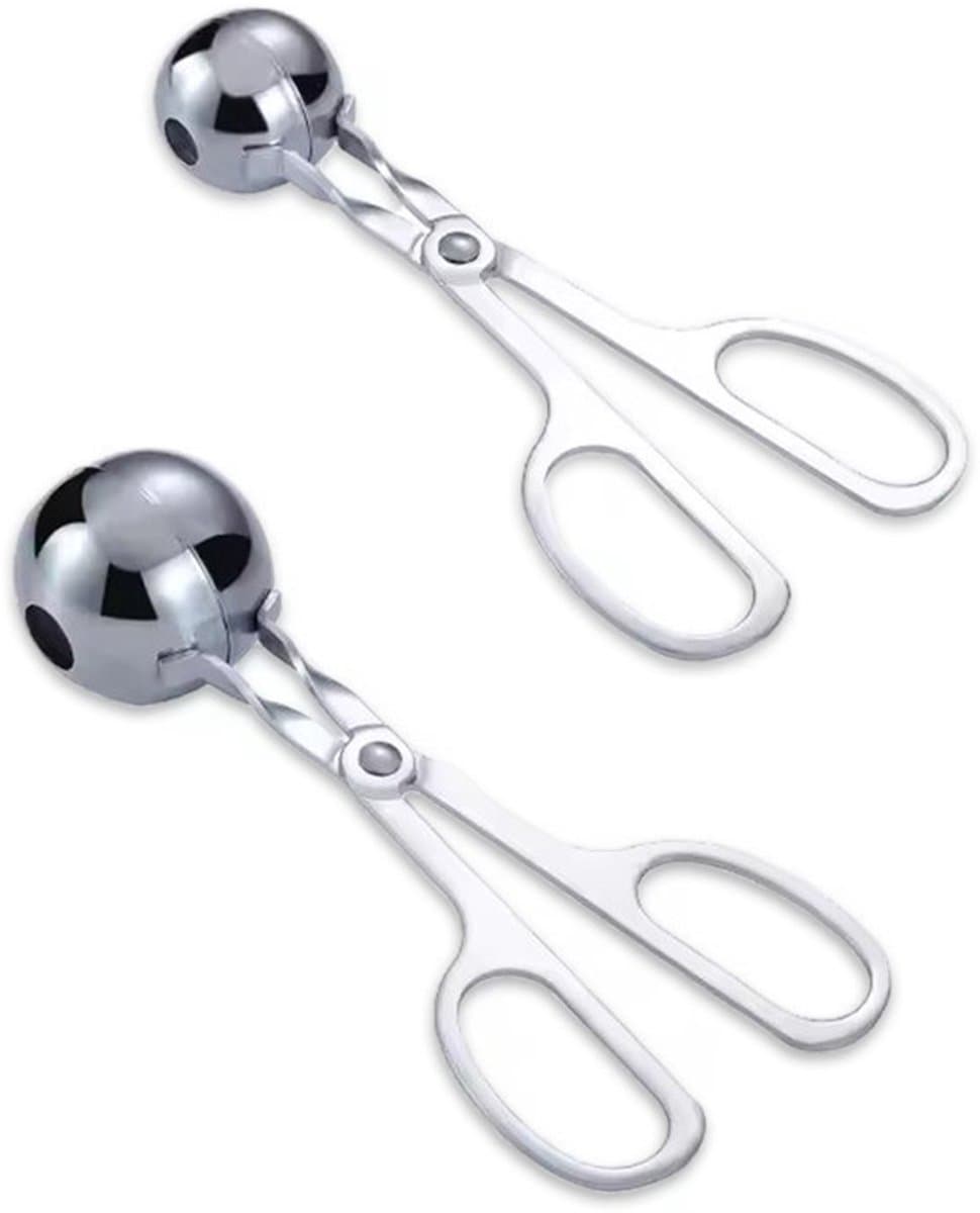 Gehaktballen Maker - 2 Maten - Gehaktballen Tang - Roestvrij Staal - Vaatwasserbestendig - Gelijkmatige Garing