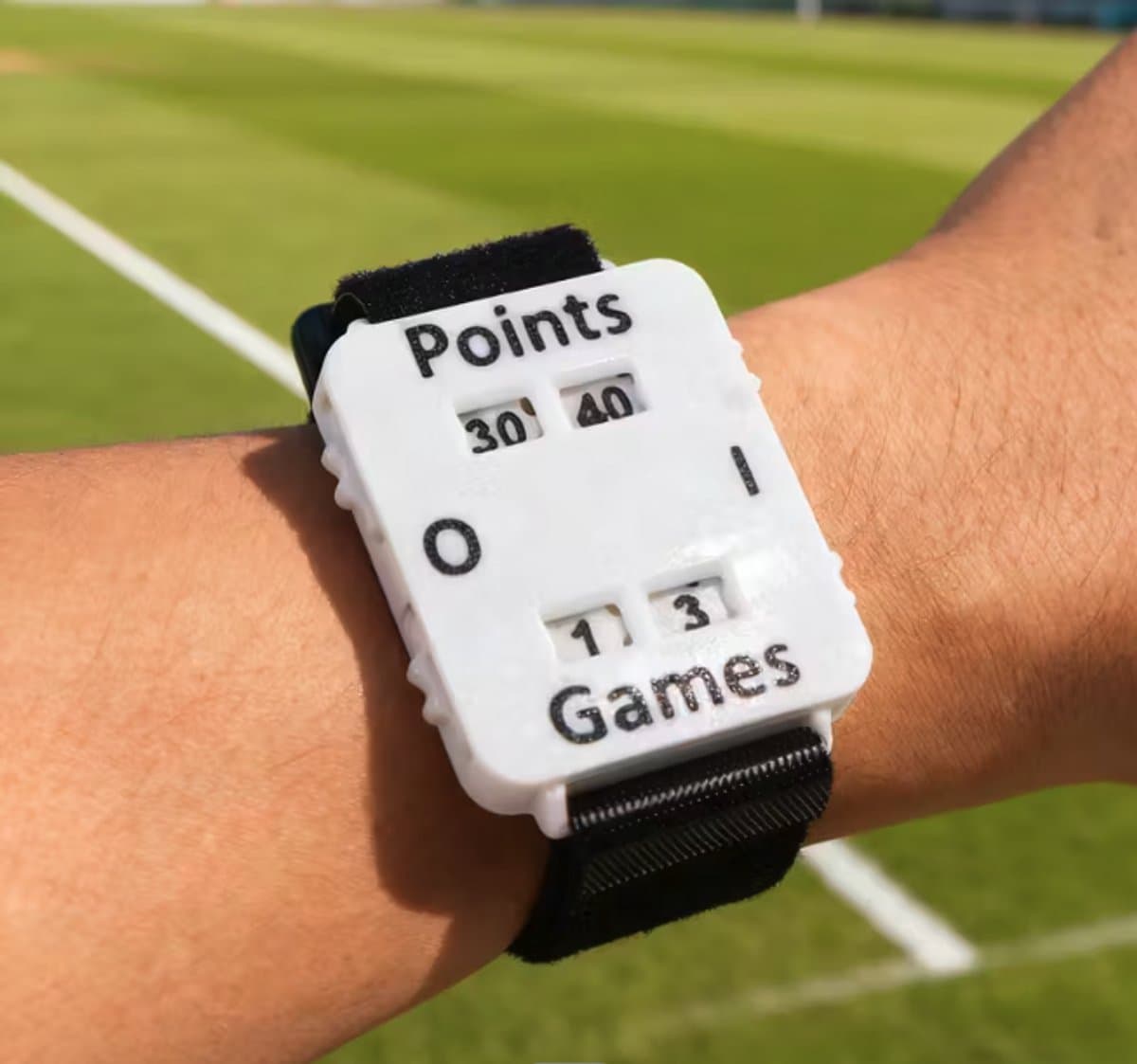 Auxo - score horloge - tennis - padel - wit