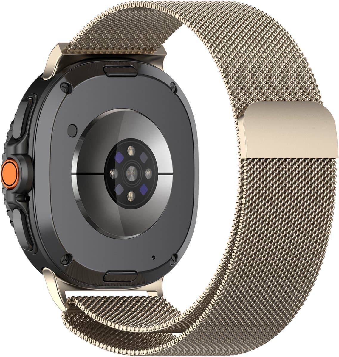 YONO Milanese Band geschikt voor Samsung Galaxy Watch 8 - 40/44mm - Classic - Champagne