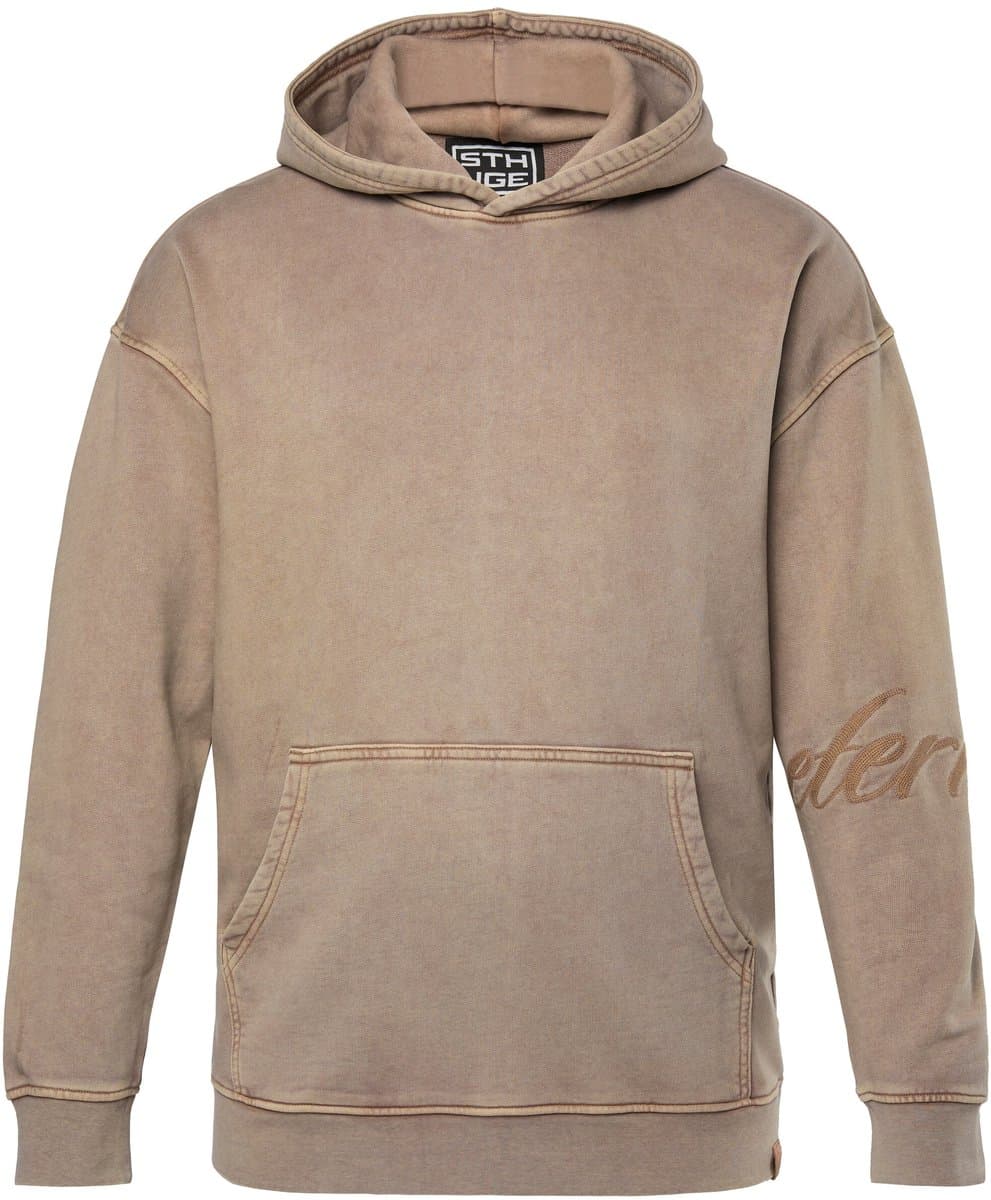 STHUGE - Heren - Hoodie oversized trui met capuchon - Lichtbruin - Maat 8XL