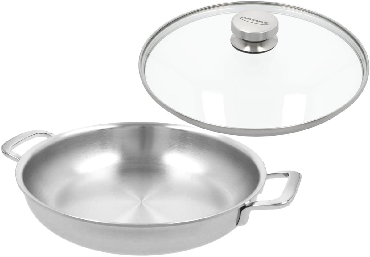 Demeyere Multifunction 7 hapjespan koekenpan 2 handgrepen met deksel 28cm