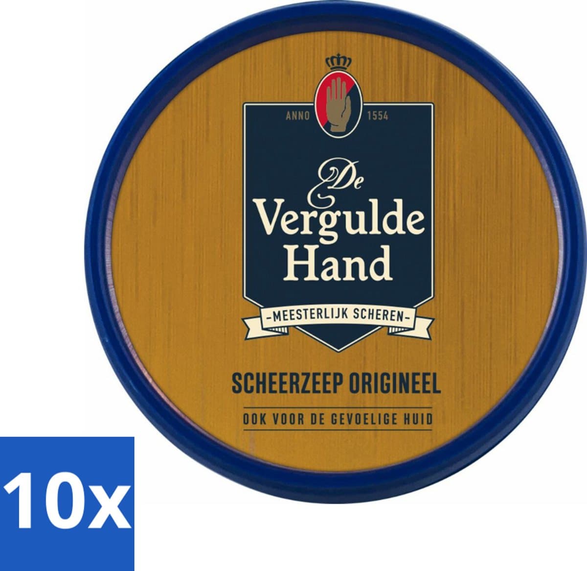 Vergulde Hand Scheerzeeptablet 75 gr - Bulkverpakking - 10 stuks