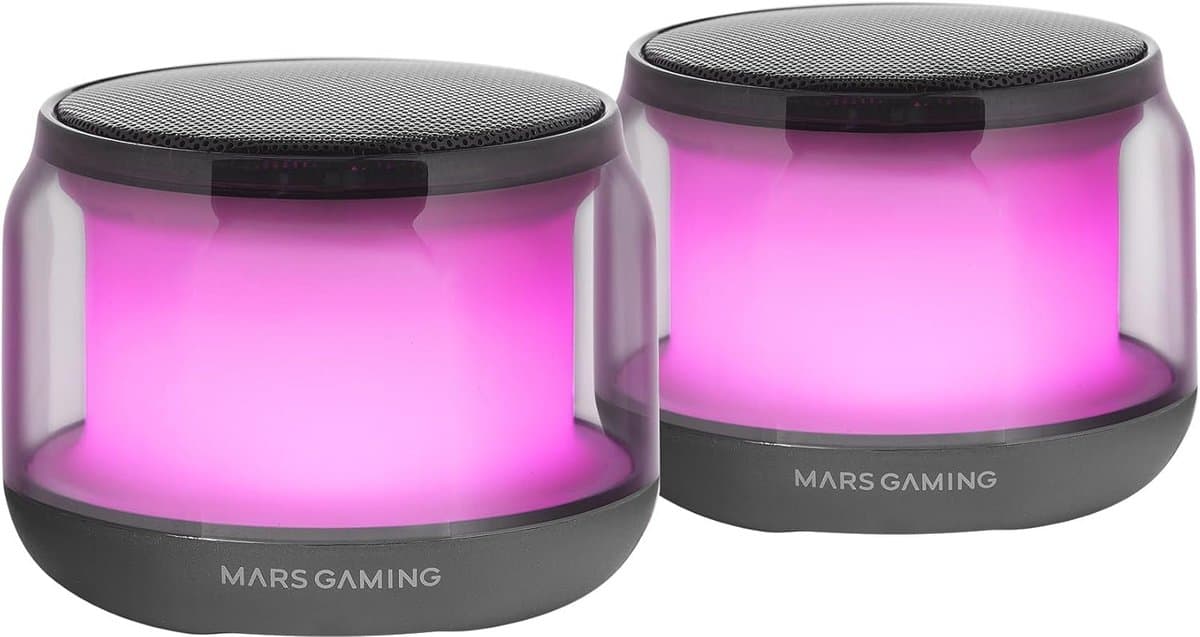 Compacte Bluetooth Luidsprekers met RGB Verlichting en Aangepaste DSP Chipset - 15W Geluidskwaliteit