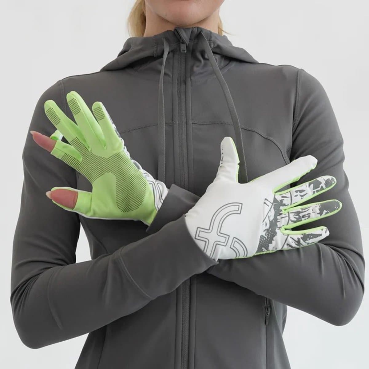 Flipbelt - Mid Weight Running Glove - Hardloop Handschoen - Key Lime - L