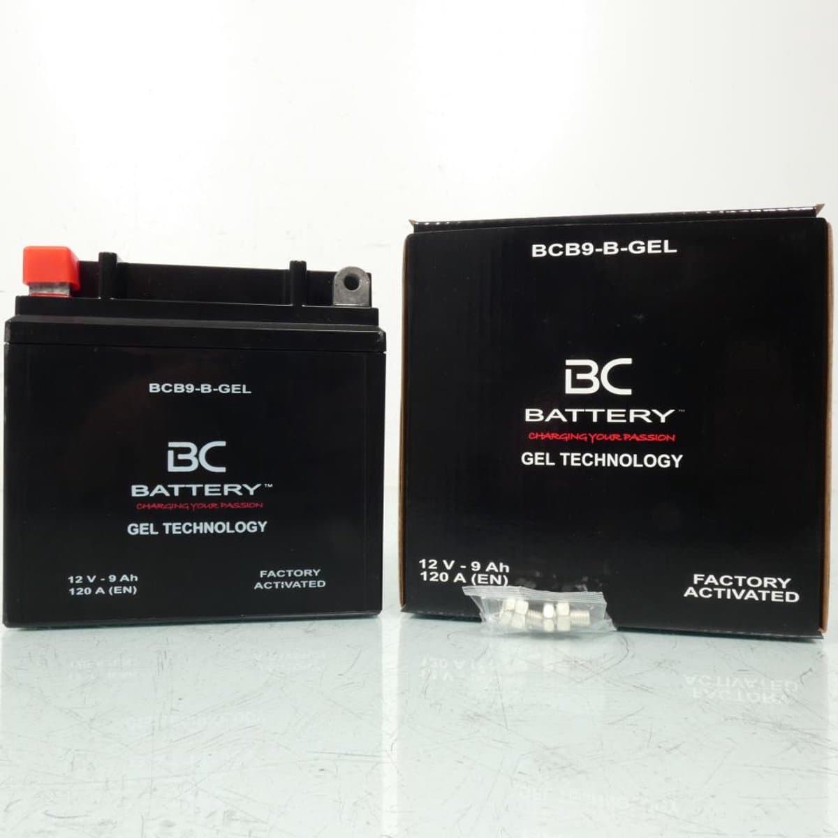 Batterie SLA BC Battery pour Moto Gilera 125 KZ 1986 à 1989 YB9-B / 12V 9Ah Neuf