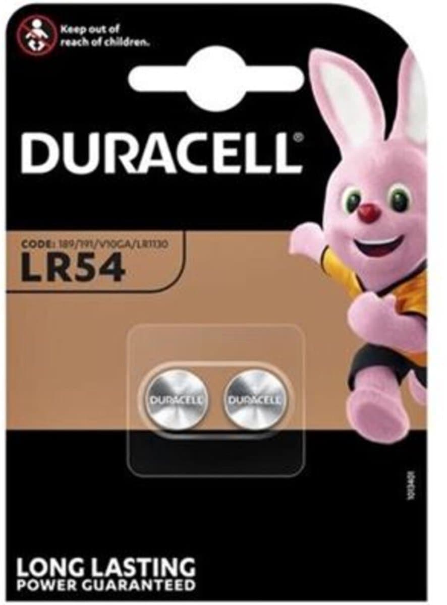Duracell Knoopcelbatterijen LR54 - 4 x 2 stuks - Voordeelverpakking