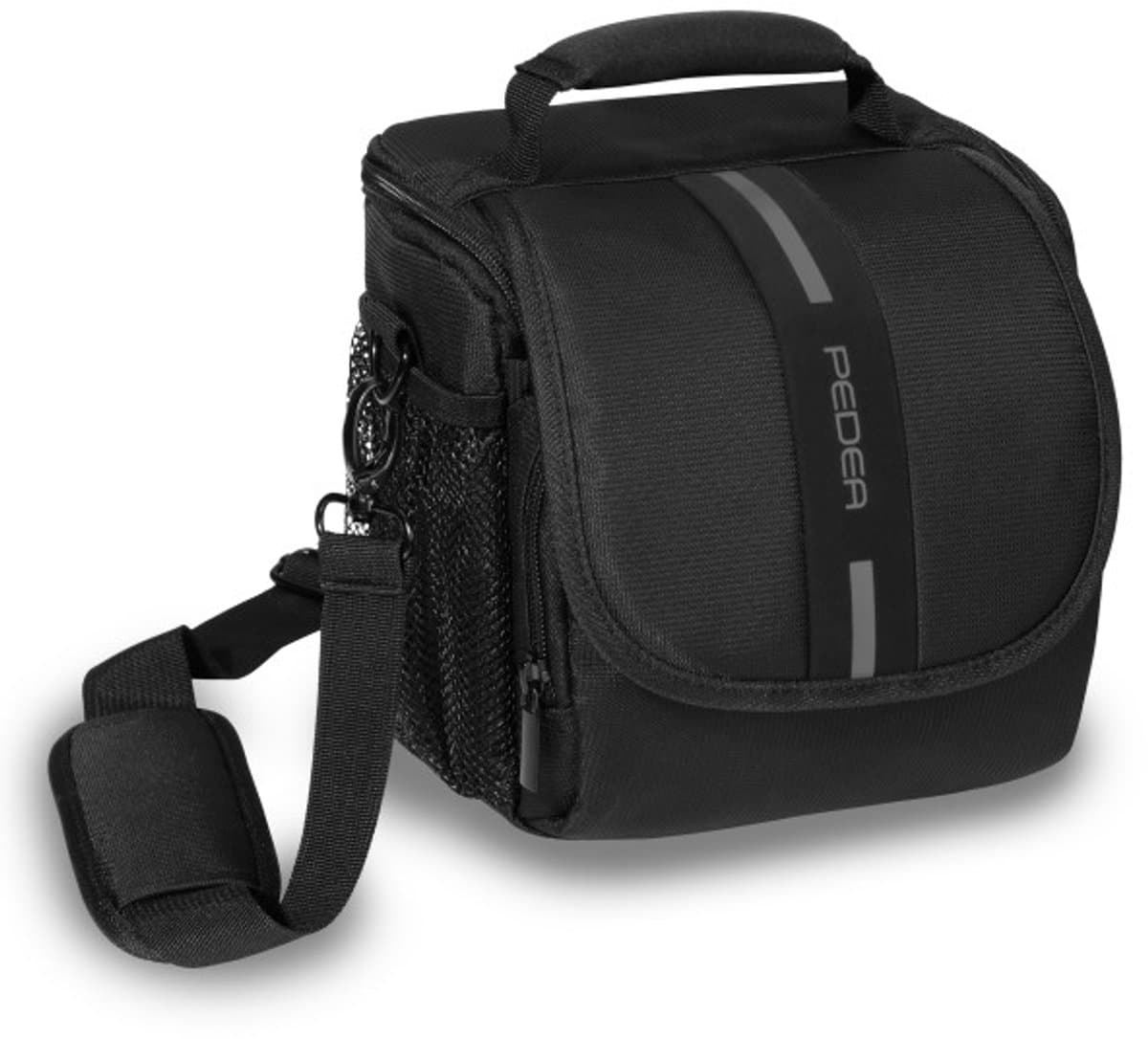 PEDEA Cameratas ESSEX - Fototas - regenhoes - accessoirevakken - Zwart/Grijs