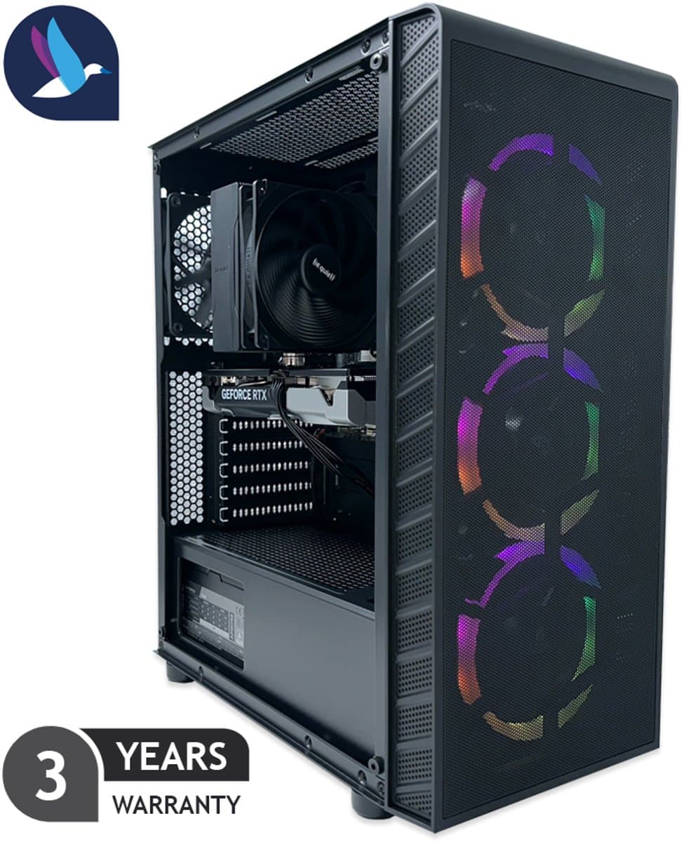 AZZA Prime Gaming PC - Intel Core i7 12700KF - NVIDIA RTX 5060 - 32 GB RAM - 1 TB SSD - WiFi