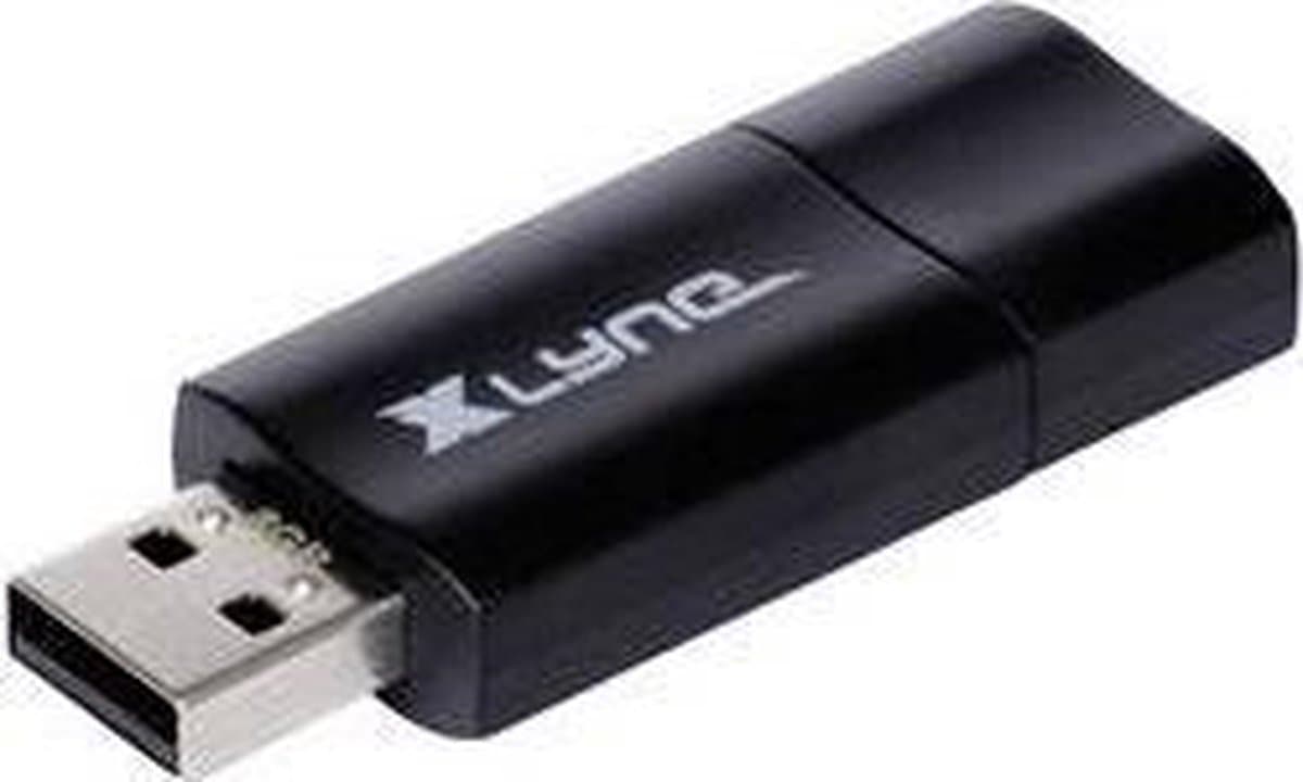 Xlyne Wave USB-stick 4 GB Zwart, Oranje 7104000 USB-A 2.0