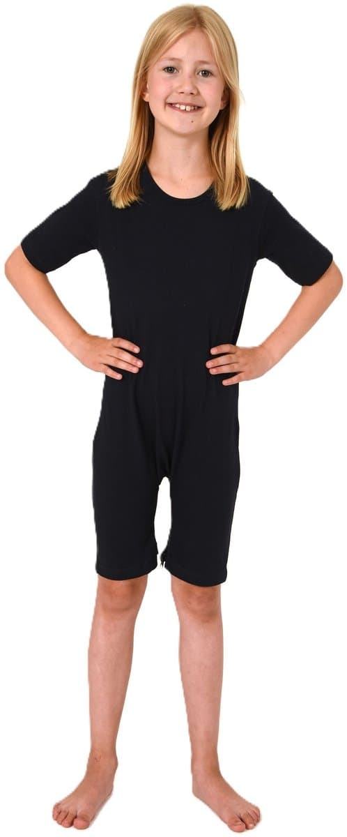 Verzorgingsbody met korte mouwen voor kinderen - UNISEX - met ritssluiting aan de benen