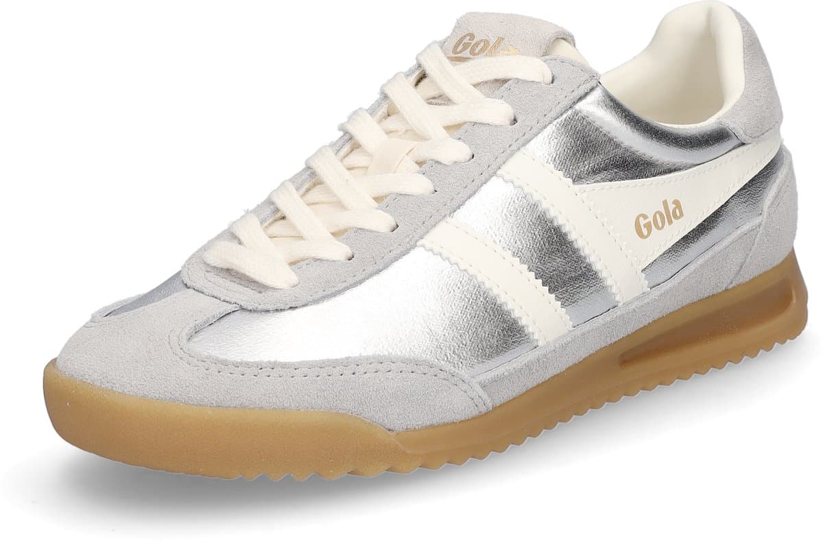 Gola Firefly Metallic - Damessneaker - Zilver-Off-Wit