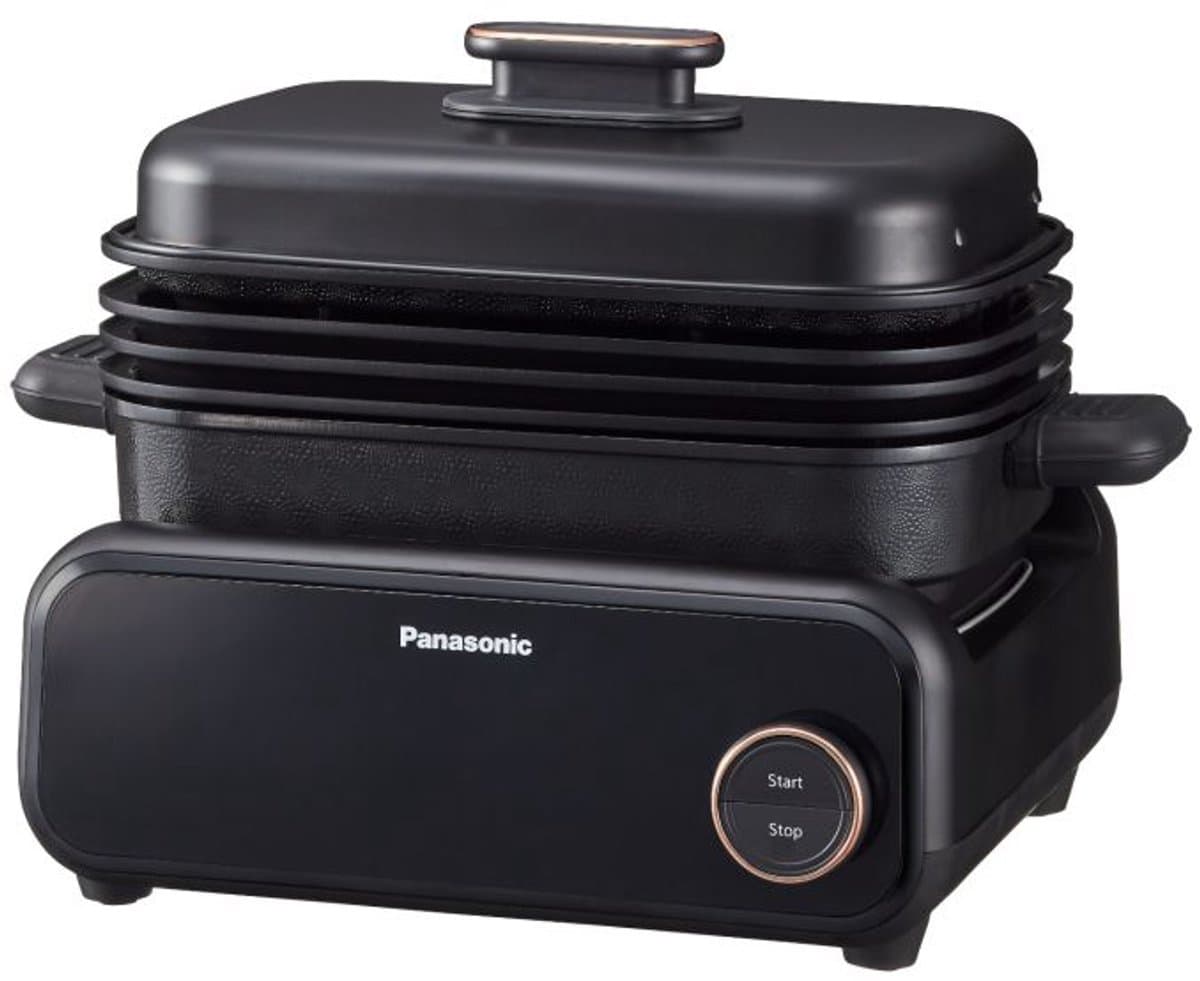 Panasonic NF-GM400 4-in-1 Multi-Cooker Tafelgrill – 9 Programma’s – 40–250°C – Rookafzuiging – Vaatwasmachinebestendig – Zwart