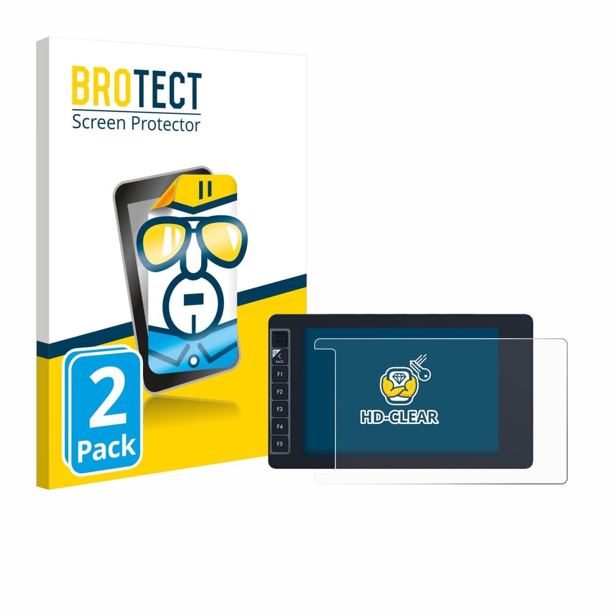 BROTECT - Screenprotector voor SmallHD 703 Bolt Wireless Monitor - Folie Beschermfolie transparant 2 Stuks