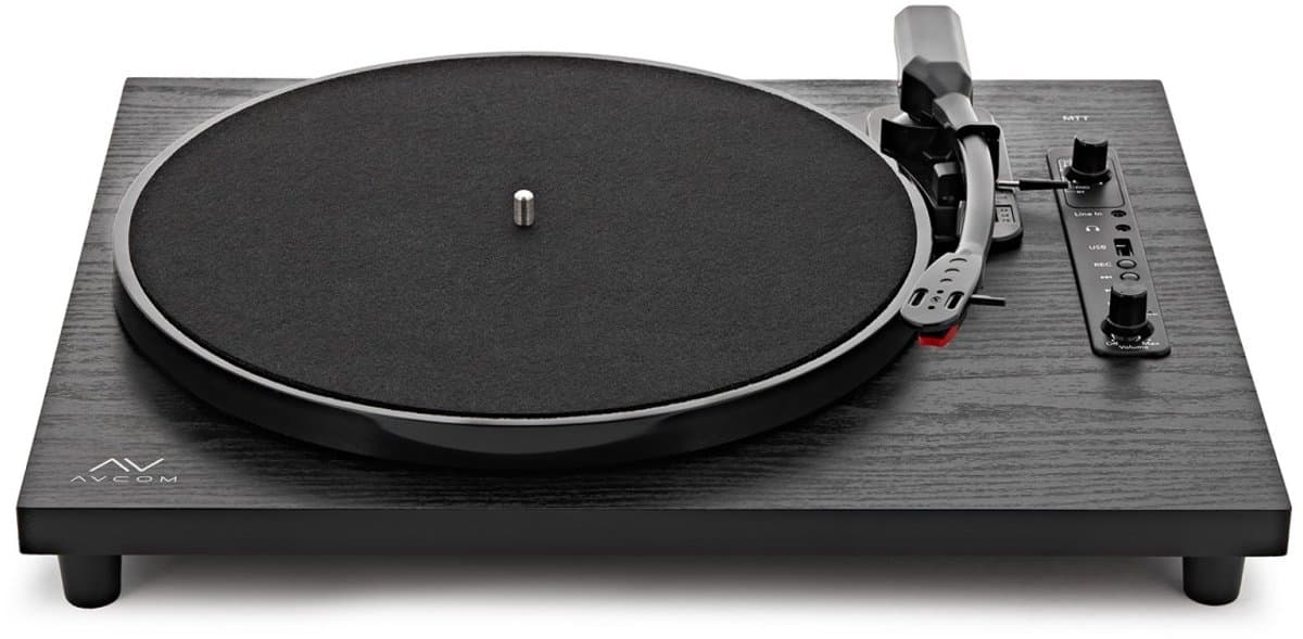 AVCOM Contemporary Draaitafel met Bluetooth, Zwart