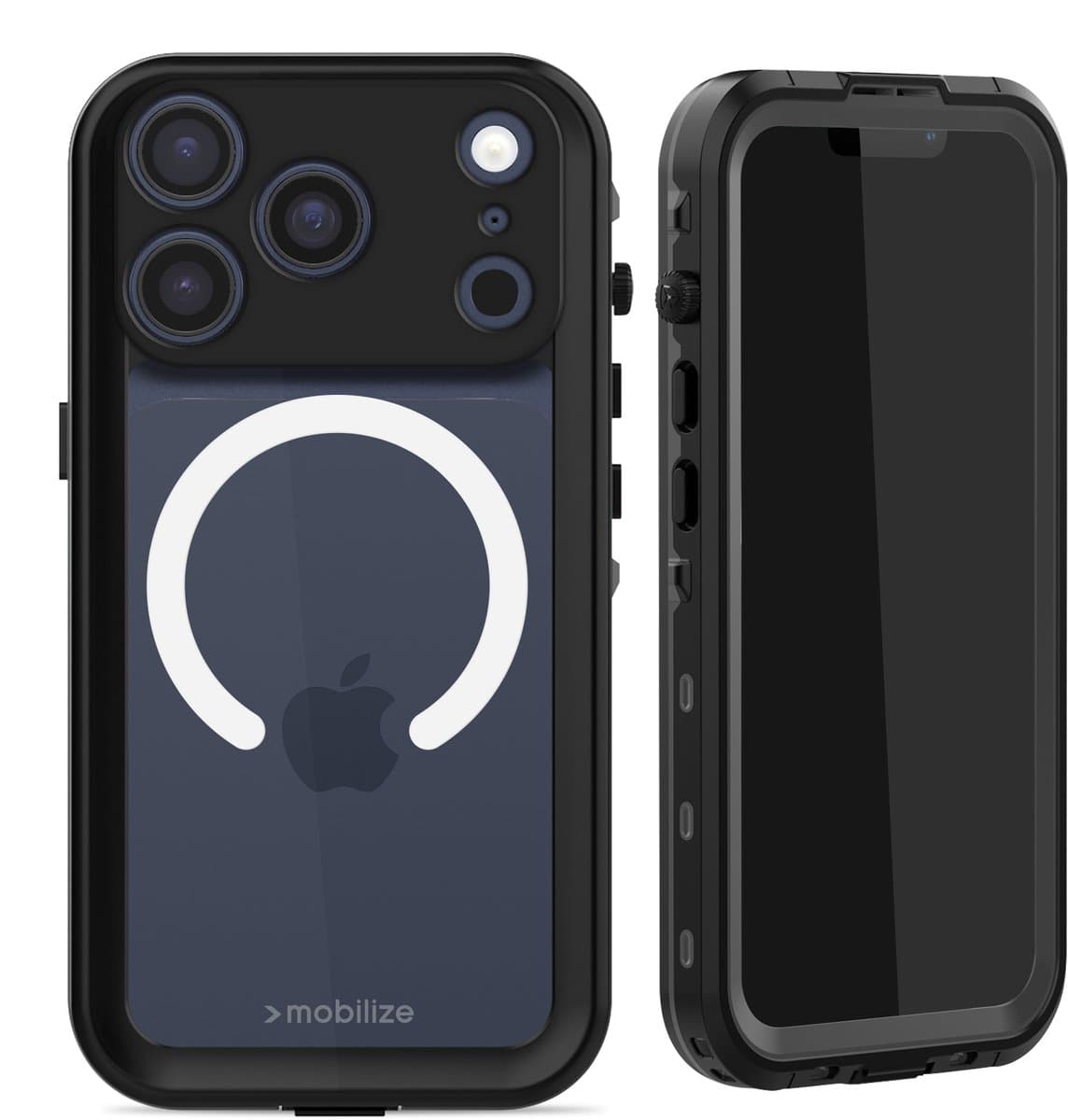 Mobilize Rugged Case hoesje geschikt voor Apple iPhone 17 Pro - Effen Transparant - Kunststof, TPU (Zacht)
