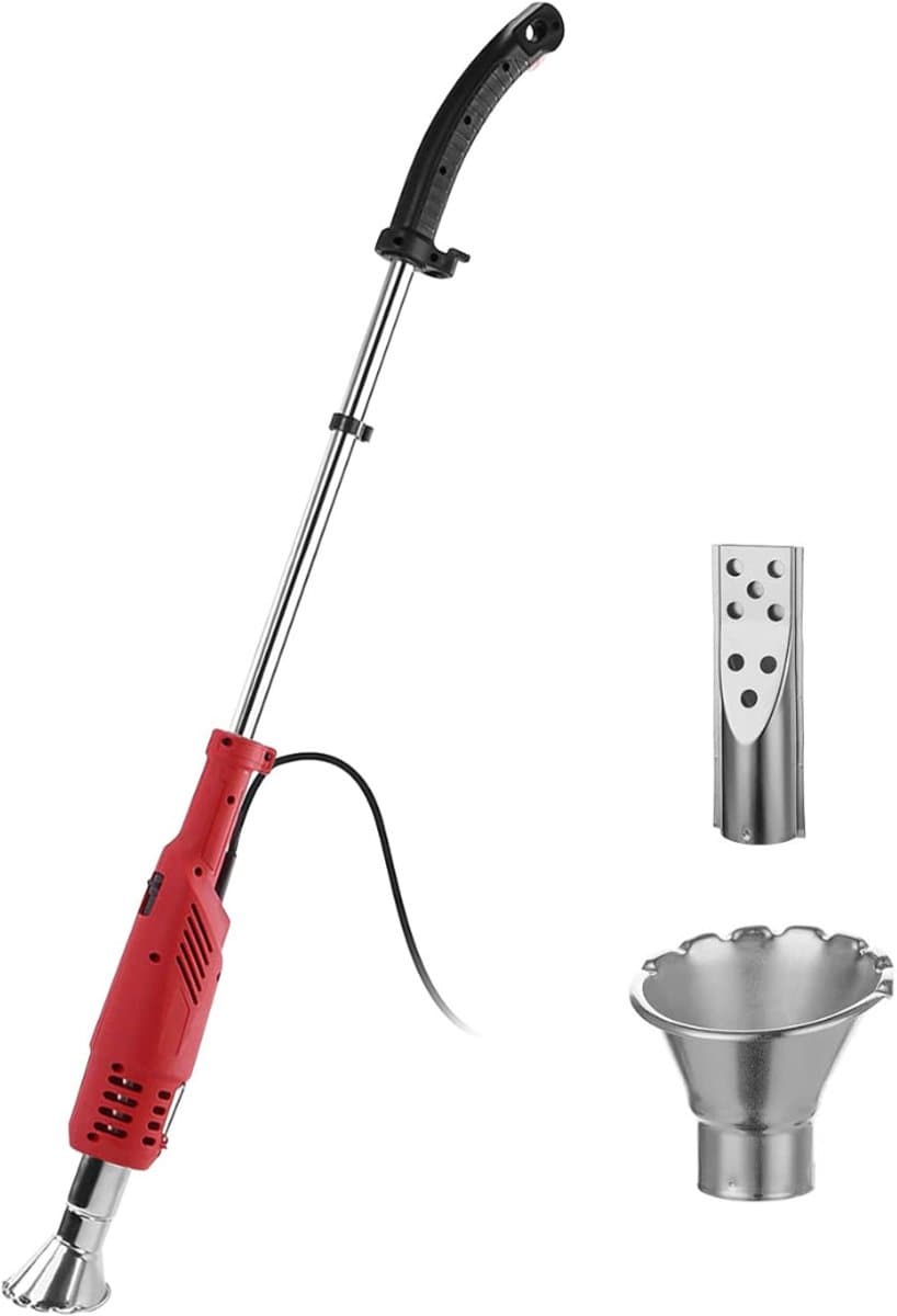 Zyrex® Onkruidbrander Electrisch - Onkruidbrander - Electrische Onkruidbrander - 650 Graden - Rood - 240cm x 7cm x 95cm