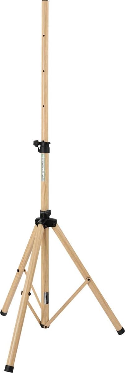 Robuust Houtlook Luidsprekerstatief Staal - Hoogte Verstelbaar 120-193 cm - Voor PA Speaker, Dart of Foto